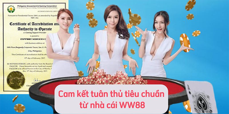 Cam kết tuân thủ tiêu chuẩn từ nhà cái WW88